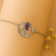 Serene Harmony 925 Silver Om Bracelet
