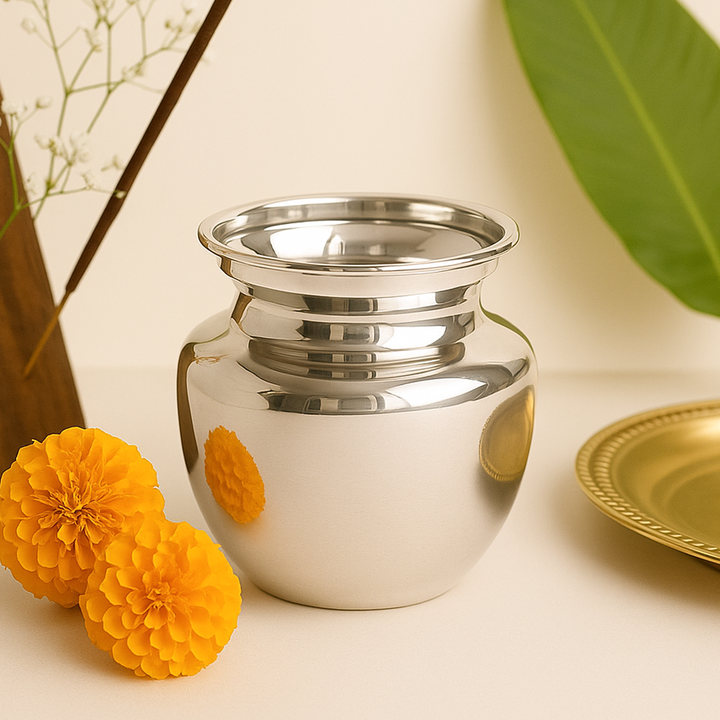 92.5 Silver Plain Kalash Pot