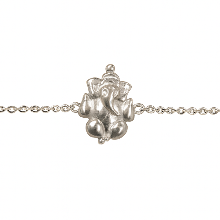 Sacred Strength 925 Silver Ganesha Bracelet