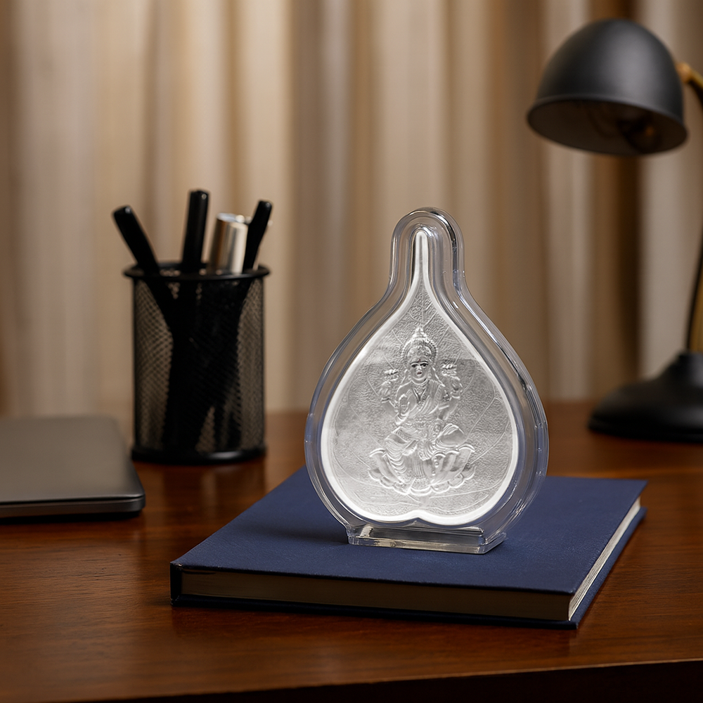 999 Pure Silver Goddess Laxmi Paan Keepsake