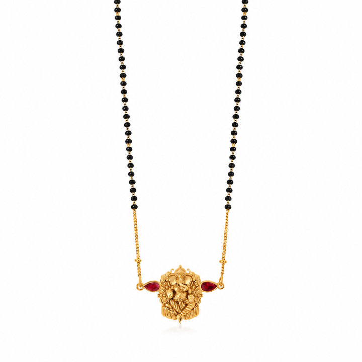 925 Silver Vakratunda Ganesha Mangalsutra Necklace