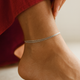 Sleek 925 Silver Anklet