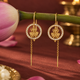 Silver 925 Dhan Lakshmi Sui Dhaga Earrings