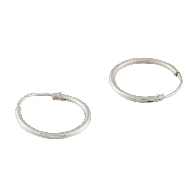 Mini Sterling Hoop Earrings by Colleen Mauer - Garden of Silver