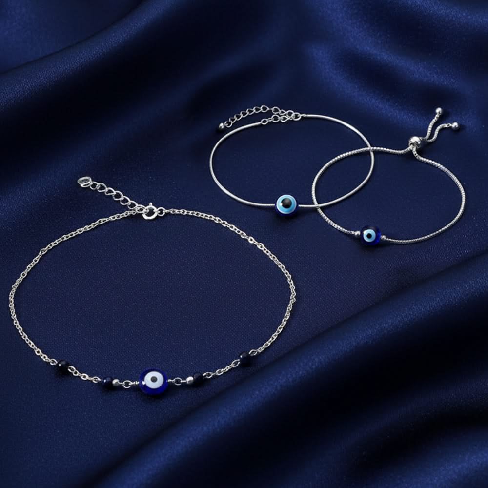 Silver Anklets Combo