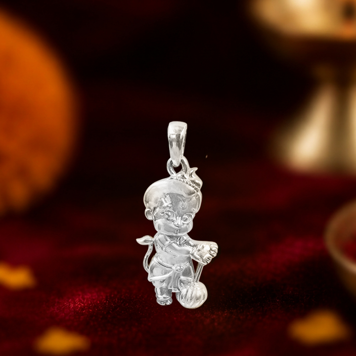 92.5 silver bal hanuman pendant