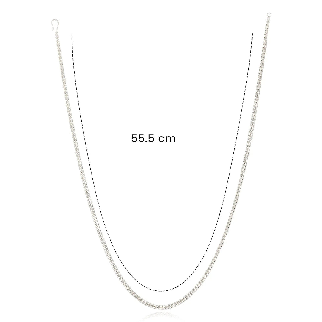 Cuban Link Men's Chain In Silver – Unniyarcha