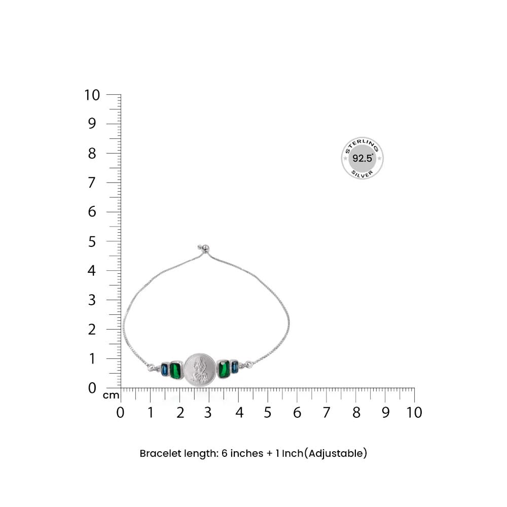 Lakshmi 999 Sterling Silver Coin Bracelet