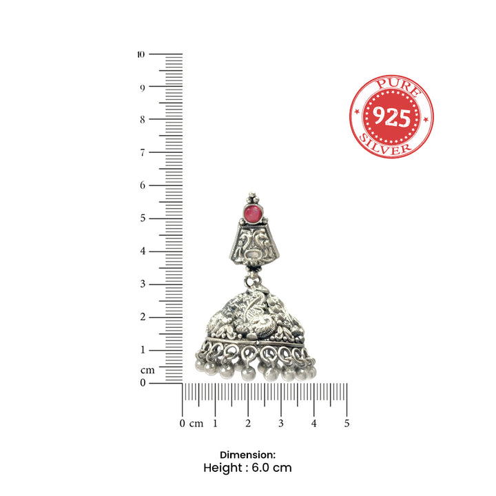 Silver 925 Jhumka Earrings