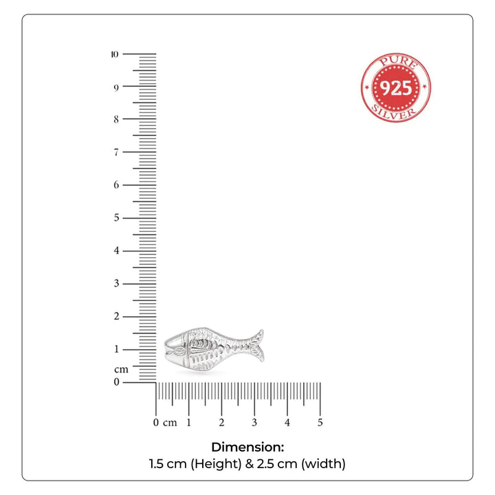 925 Sterling Silver Fish Idol