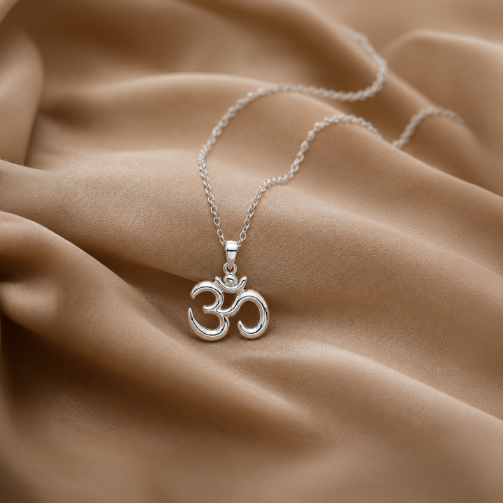 Unniyarcha 925 Pure Silver Om Necklace