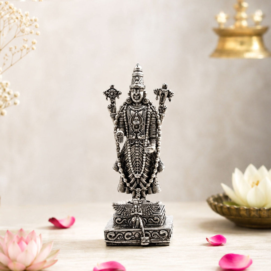 925 Silver Vishnu Narayana Idol