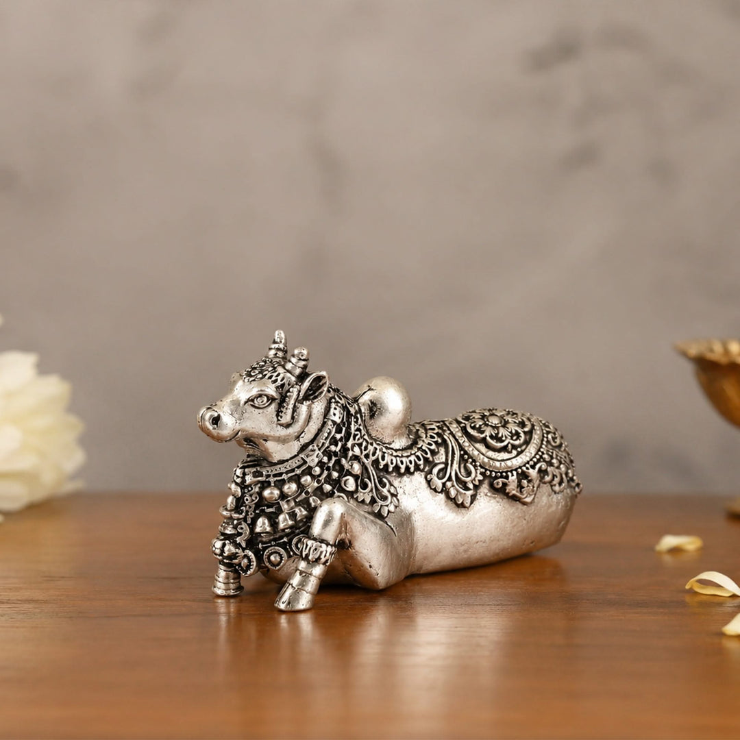 925 Sterling Silver Nandi Idol
