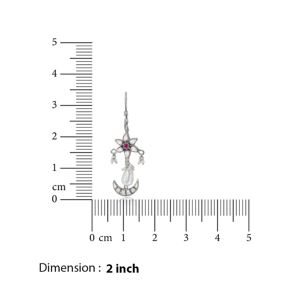 925 Sterling Silver Flower Kundan Sui Dhaga