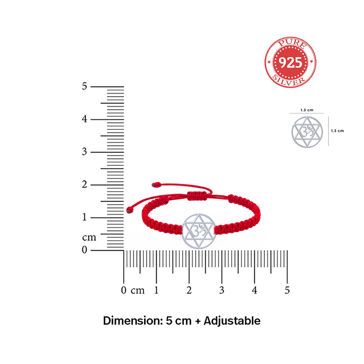 Unniyarcha 925 Pure Silver Om Bracelet