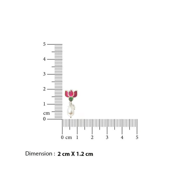 92.5 Sterling Silver Lotus Stud Earring2