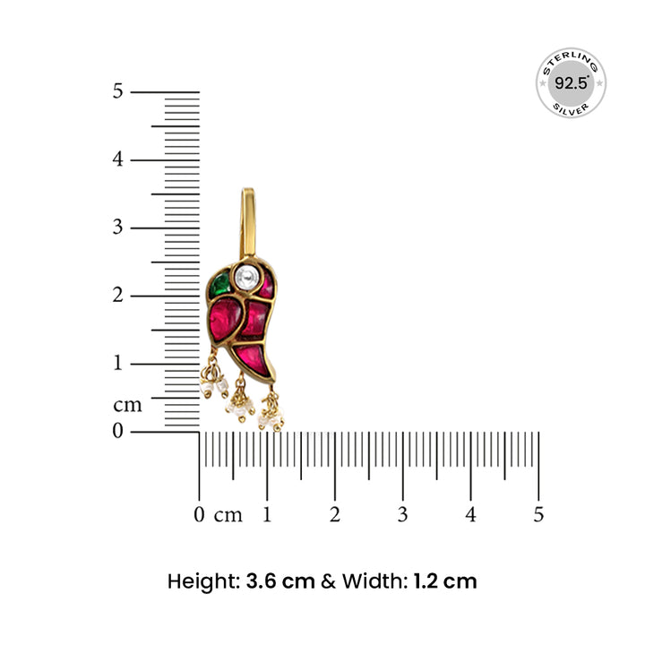 Mithu Silver 24k Gold Plated Clip on Bugadi/Earcuff