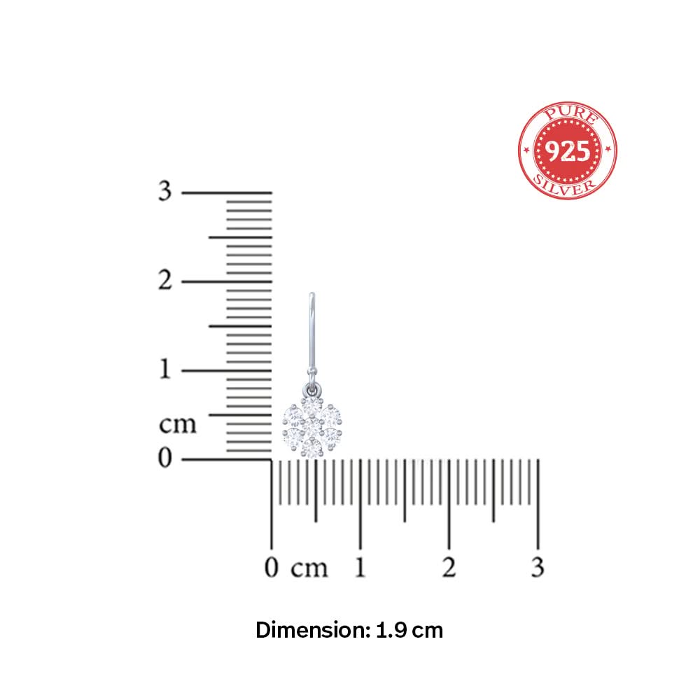 Unniyarcha Silver Blossom Drop Earrings