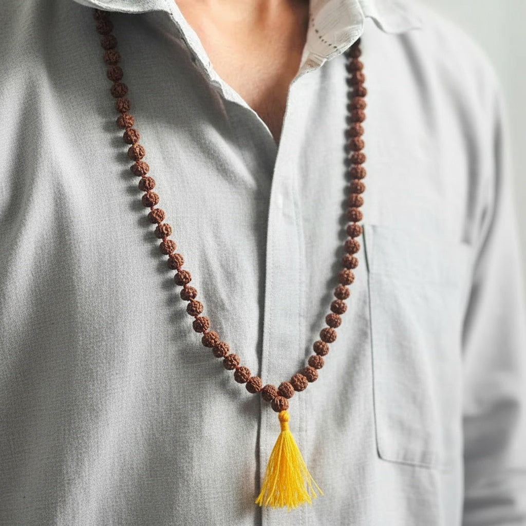 5 Mukhi Authentic Rudraksha Mala