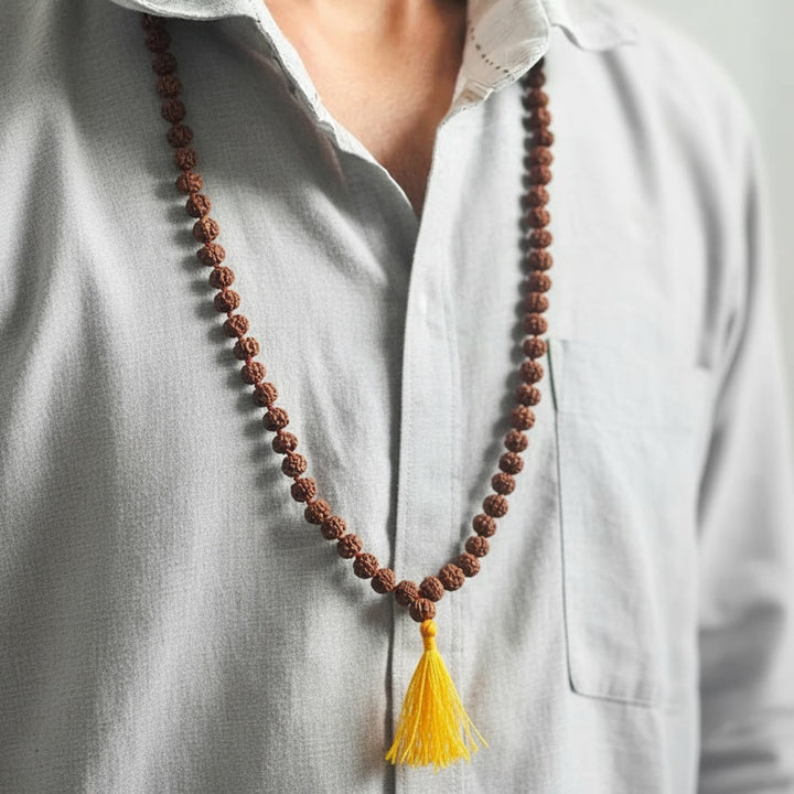 5 Mukhi Authentic Rudraksha Mala