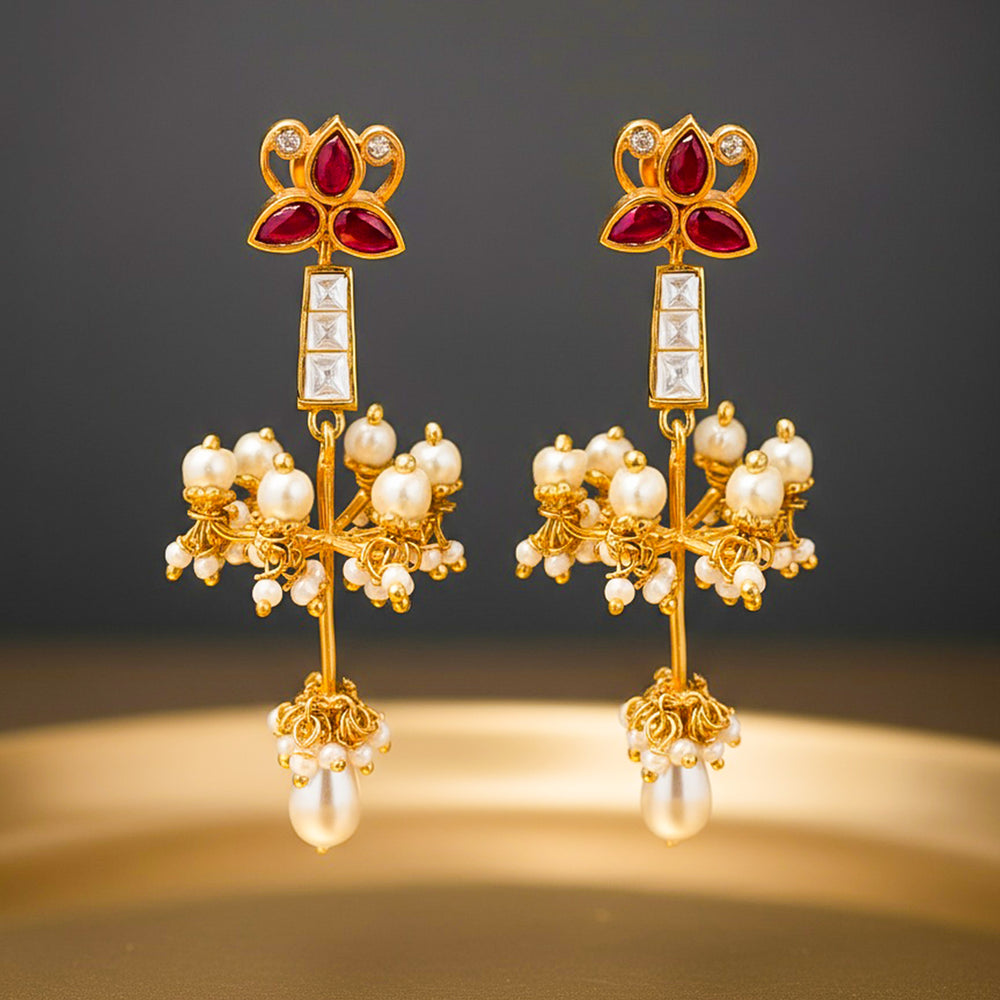 Gold Plated Silver Earrings