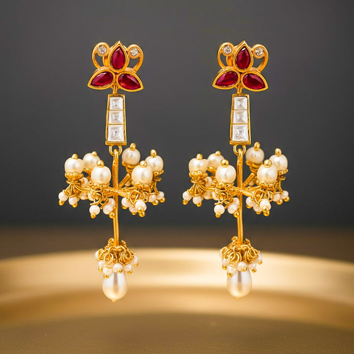 Gold Plated Silver Earrings