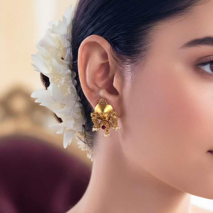 Silver 925 Peacock Earrings