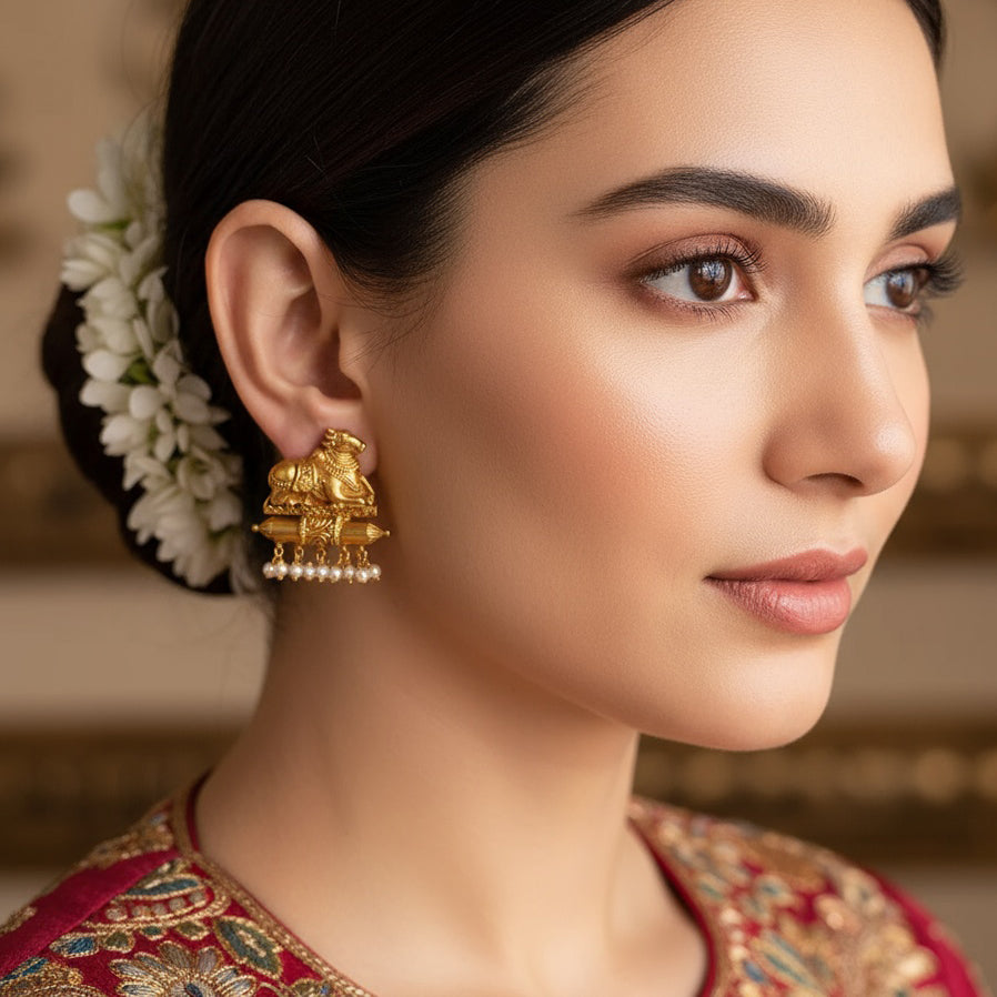 Silver 925 Nandi Stud Earings