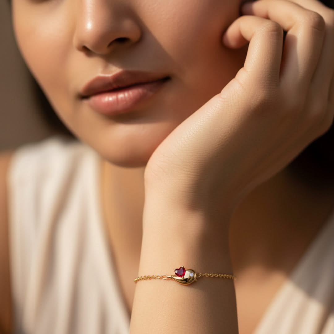 Unniyarcha 925 Pure Silver  Bound by Love Bracelet