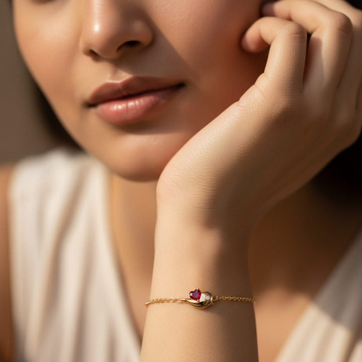 Unniyarcha 925 Pure Silver  Bound by Love Bracelet