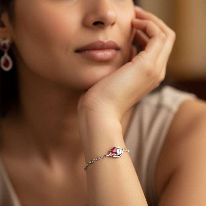 Unniyarcha 925 Pure Silver Bound by Love Bracelet