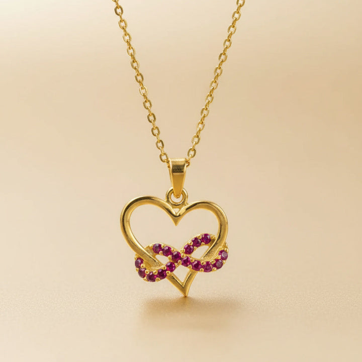 Silver Infinity Heart Necklace
