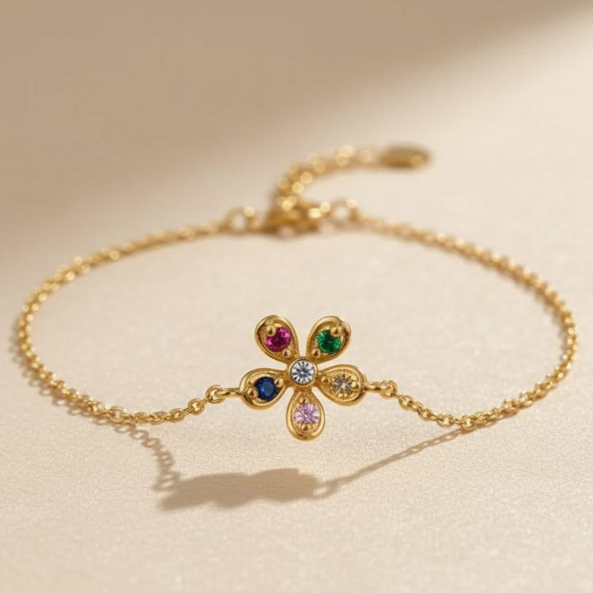 Silver 92.5 Bloom Bracelet