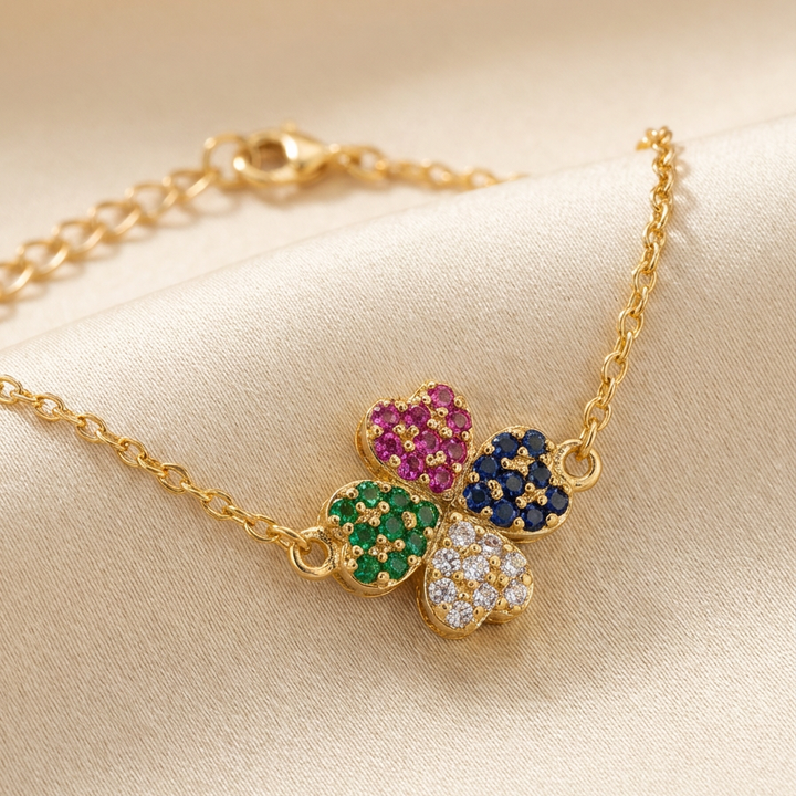 Silver Clover Crush Bracelet