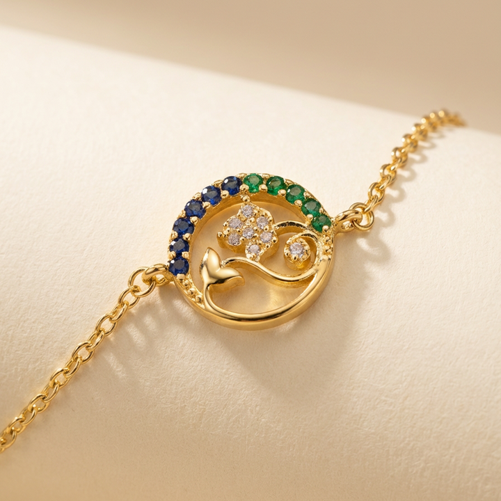 Silver Nazar Loop Bracelet