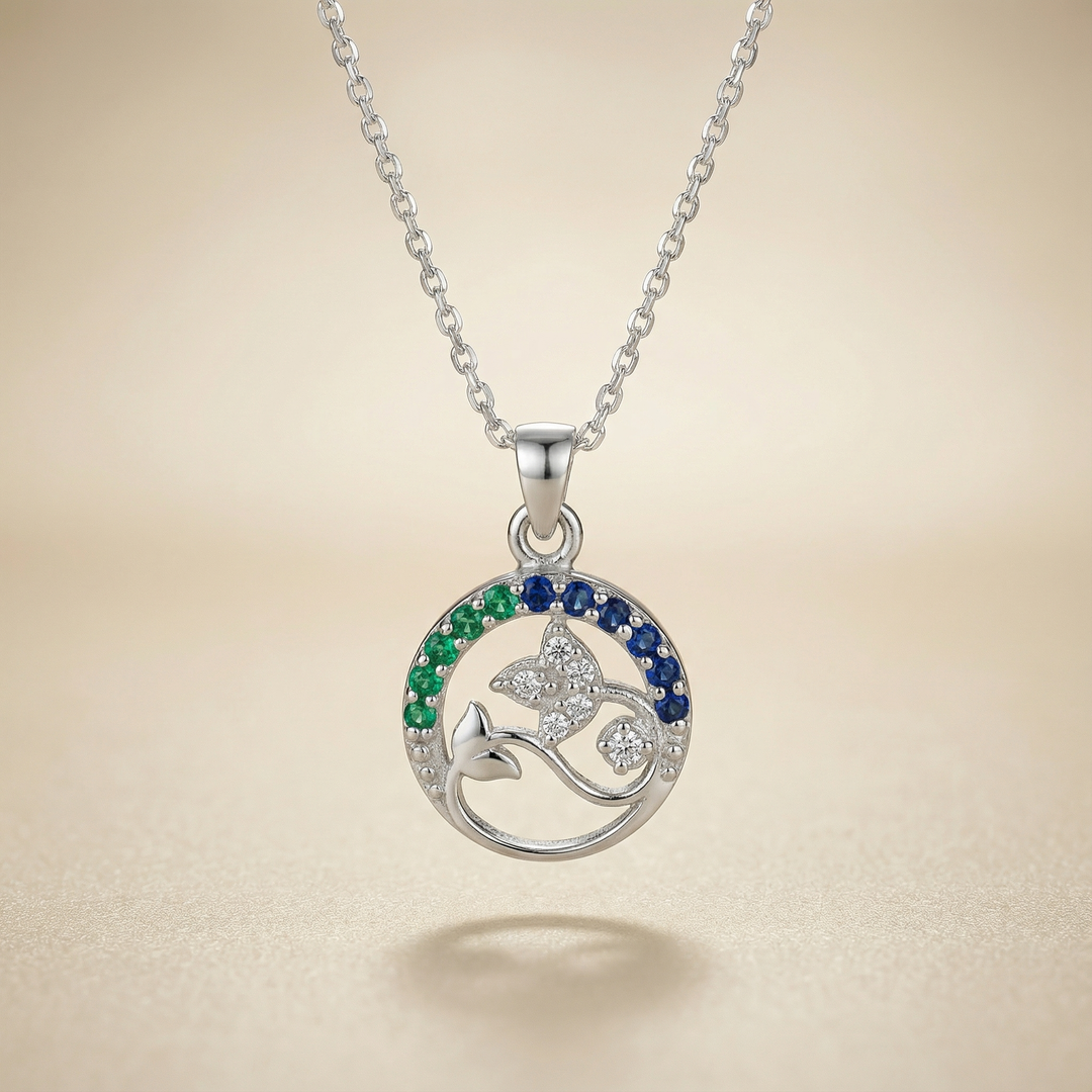 Silver Nazar Guard Necklace