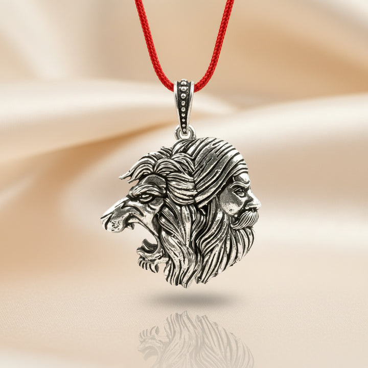 Silver Maratha King Shivaji Pendant