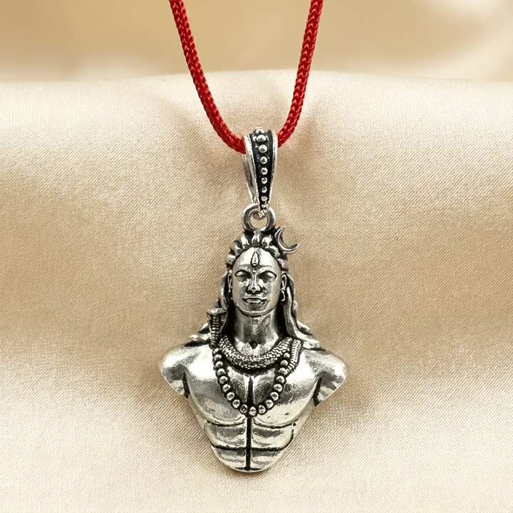 Silver Divya Adiyogi Pendant