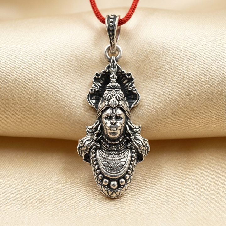 Silver Veer Bajrangi Pendant