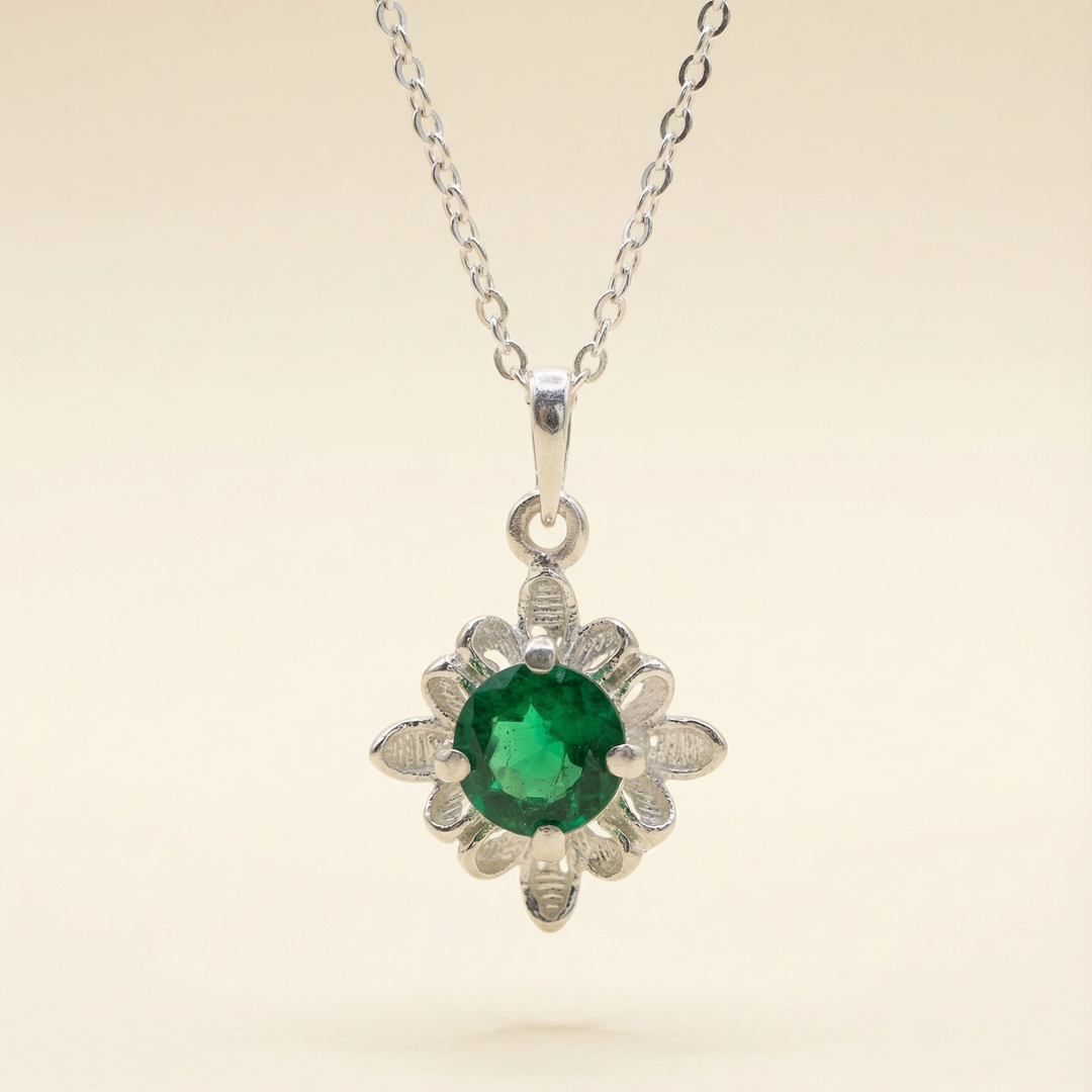 Silver 92.5 Flora Necklace