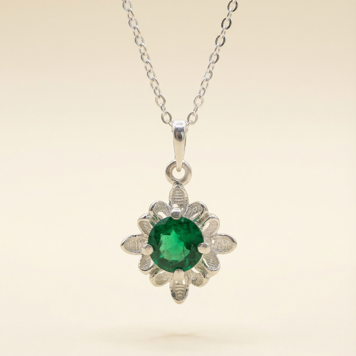 Silver 92.5 Flora Necklace