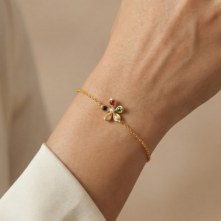 Silver 92.5 Bloom Bracelet