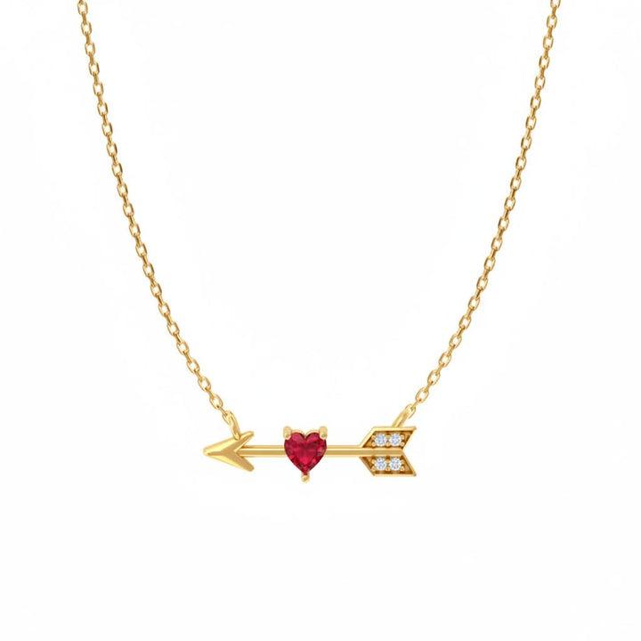 Silver Cupids Arrow Necklace