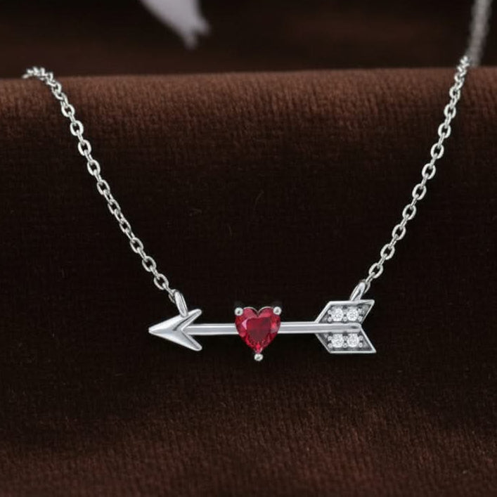 Silver Cupids Arrow Necklace