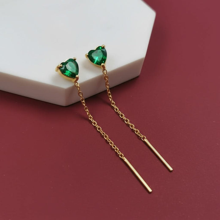 Green love Silver Sui dhaga