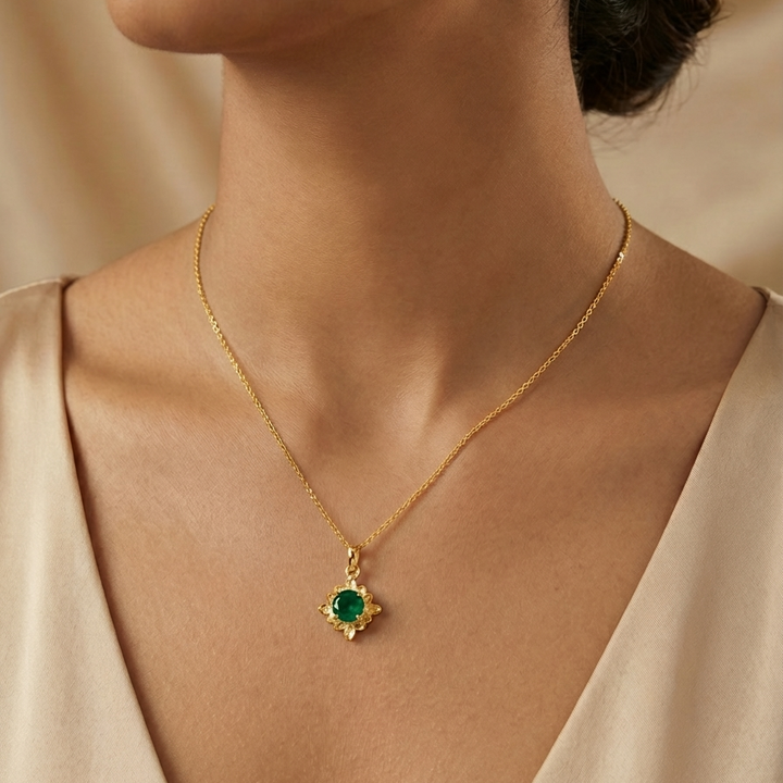 Silver 92.5 Flora Necklace