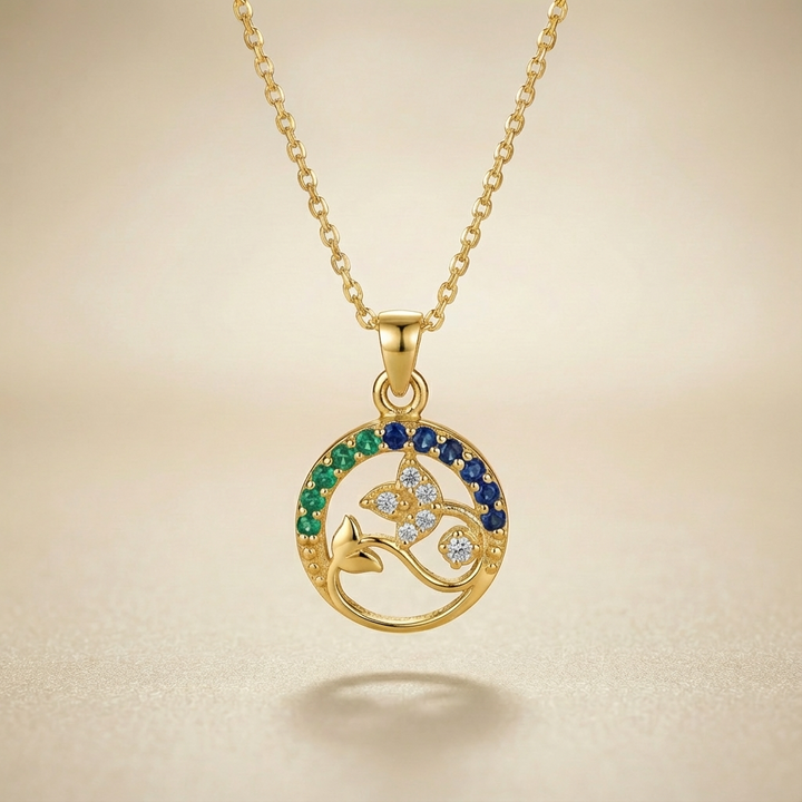 Silver Nazar Guard Necklace