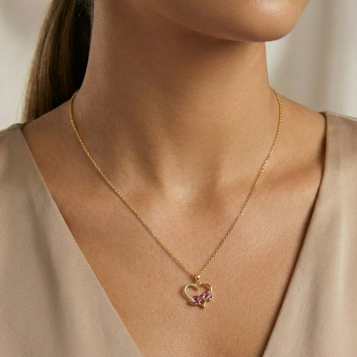 Silver Infinity Heart Necklace