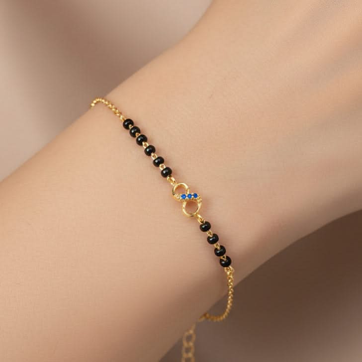 Silver Infinity Mangalsutra Bracelet