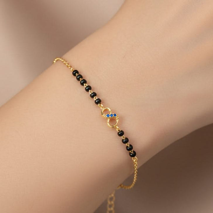 Silver Infinity Mangalsutra Bracelet